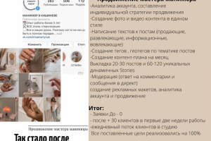 Продвижение мастера маникюра