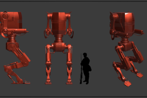 First experience mecha modeling. High poly model