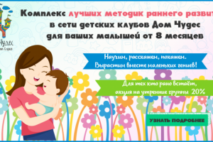 Веб-баннер для развивающего центра "Дом чудес