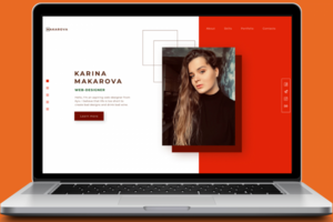 Landing page for a Web-designer