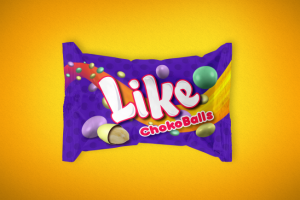 Вариант упаковки для разноцветных орешков "Like"