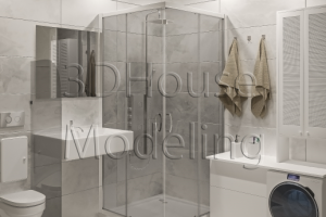 3d визуализация ванной комнаты