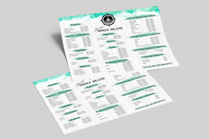 Меня для бара Single Island