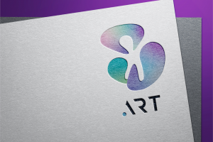 Создание логотипа для художественной студии "ART"