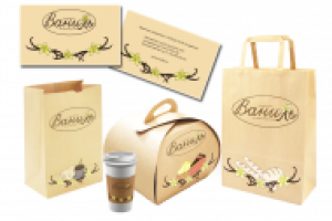 Фирменный стиль для пекарни-кондитерской "Ваниль"