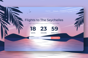 Seychelles Tour. Landing Page