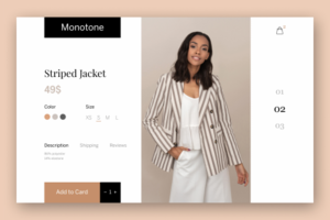 Monotone. E-commerce Shop