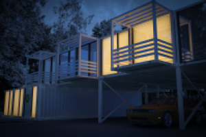 Экстерьер мотеля.