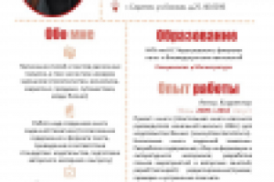 Виузальное резюме