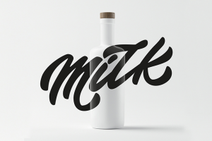 Леттеринг "Milk"