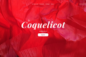 Первый экран для винного бутика