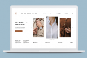 Дизайн главного экрана для магазина украшений