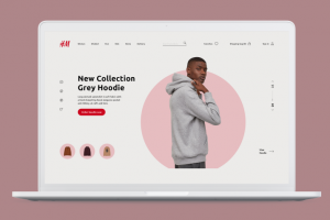 Дизайн главного экрана для магазина одежды