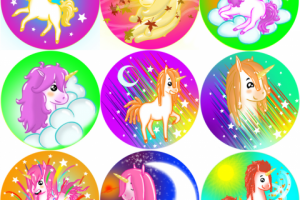 Наклейки с Единорогами