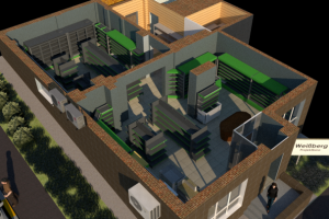 Мини-маркет здоровых продуктов, проектирование и визуализация в