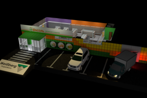 "Фасоль", проектирование и визуализация магазина франшизы METRO