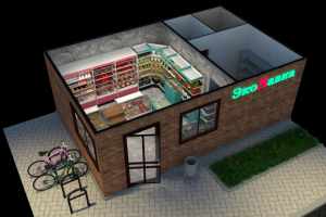 "ЭкоЛавка", проектирование и дизайн прилавочного магазина