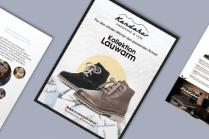 Рекламная полиграфия для бренда обуви