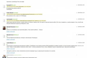 Отзывы заказчиков