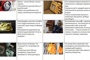 Короткие креативные описания сумок