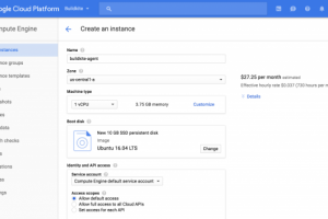 Сервер в Google Cloud Platform