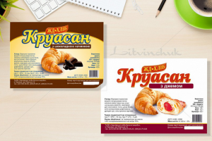 Дизайн этикеток на круасаны