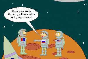 Astronauts on the unknown Planet.