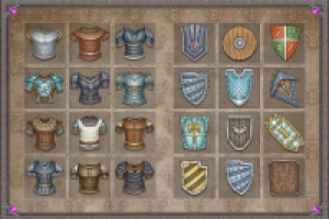 Иконки для ММОРПГ (доспехи-щиты)