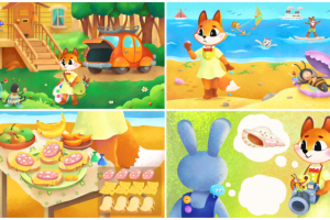 Иллюстрации ( часть 1) для развивающего проекта "Лиса Ляпа" 3+