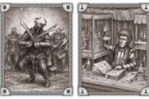 Иллюстрации для одной из фентези игр (Дэзкнайты и алхимик)