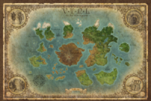 Карта игрового мира для одной из фентезийных игр