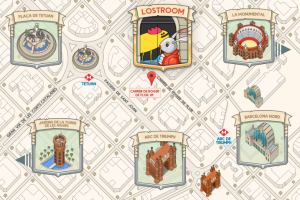 Участок туристической карты (Барселона)