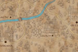 Карта мира ( фрагмент) для одной из фэнтезийных игр