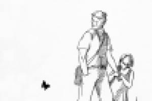 Иллюстрация к рассказу А. Гайдара «Голубая чашка»