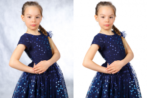 Обтравка детского фото