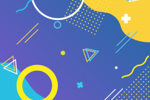 Векторная иллюстрация в стиле мемфис