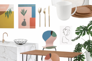 Коллаж фьюжн кухня