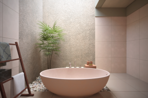 Ванная комната в тропическом стиле