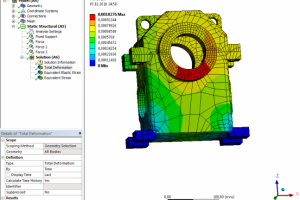 Расчёт деформационных перемещений в Ansys Workbench