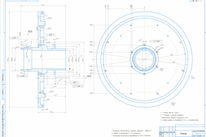 Чертёж корпуса. Компас 3D