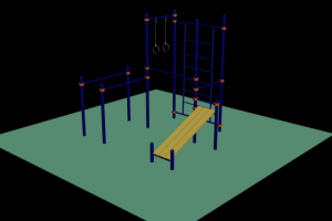 создание спортивной площадки в 3д максе