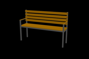 создание лавочки в 3д максе