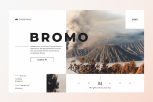 Первый экран туристического агенства. Походы и путешествия.