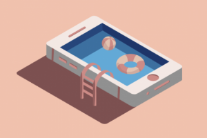 Иллюстрация в стиле изометрия