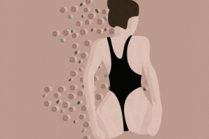 Иллюстрация для рекламы женского лосьона