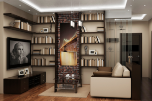 Визуализация гостиной