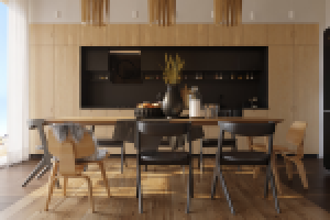 Визуализация кухни/гостиной