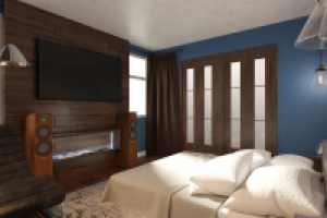 Cпальня в стиле LOFT