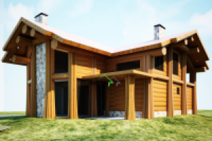 Проект коттеджа Post and beam