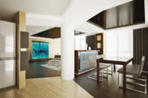 квартира 100 м кв.  в стиле Хай-тек